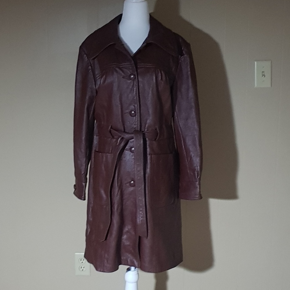 New England Sportwear Co. Leather Coat